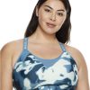 Bras * | Cheap Under Armour Plus Size Infinity High Impact Wire-Free Printed Sports Bra Aqua Foam