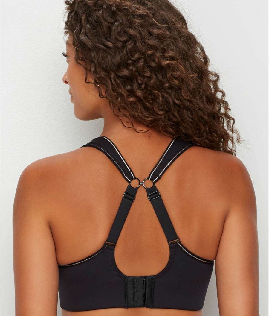 Bras * | Outlet Simone Perele Harmony High Impact Underwire Sports Bra Black