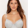 Pour Moi Bras * | Cheap Pour Moi Twist T-Shirt Bra Grey Marl