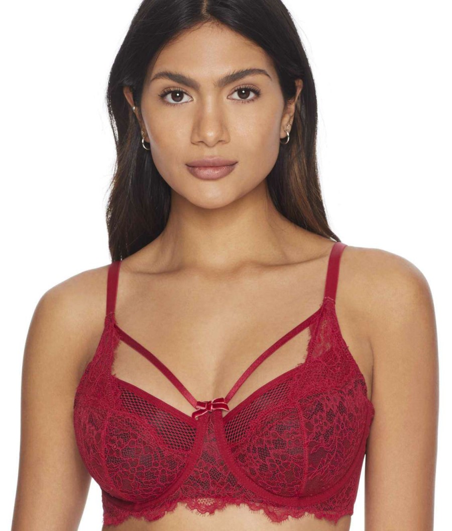 Pour Moi Bras * | Sale Pour Moi Dark Romance Underwire Cage Bra