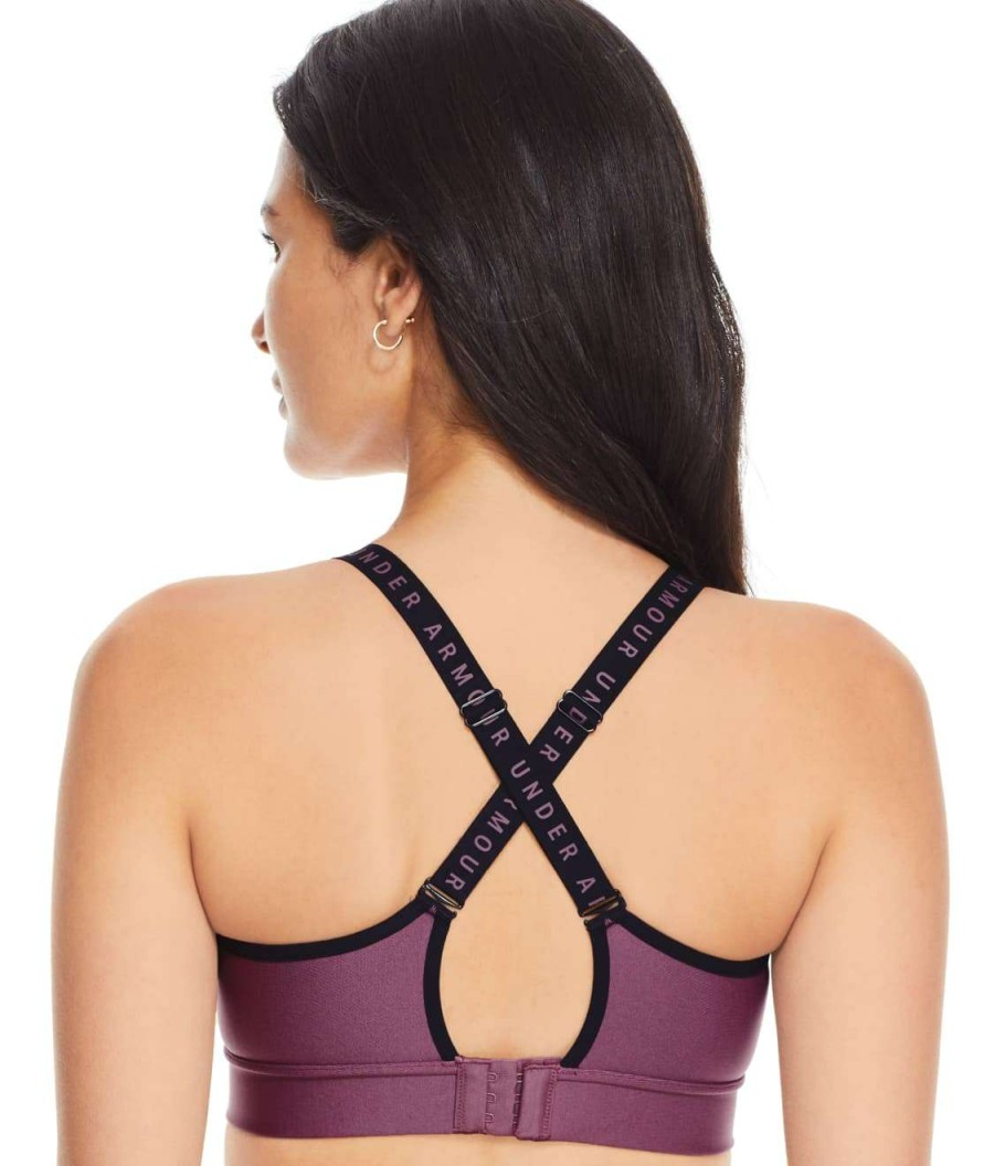 Bras * | Online Under Armour Infinity Mid Impact Wire-Free Sports Bra Ash Plum