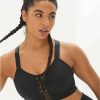 Pour Moi Bras * | Sale Pour Moi Carla Lace-Up Convertible High Impact Sports Bra Black