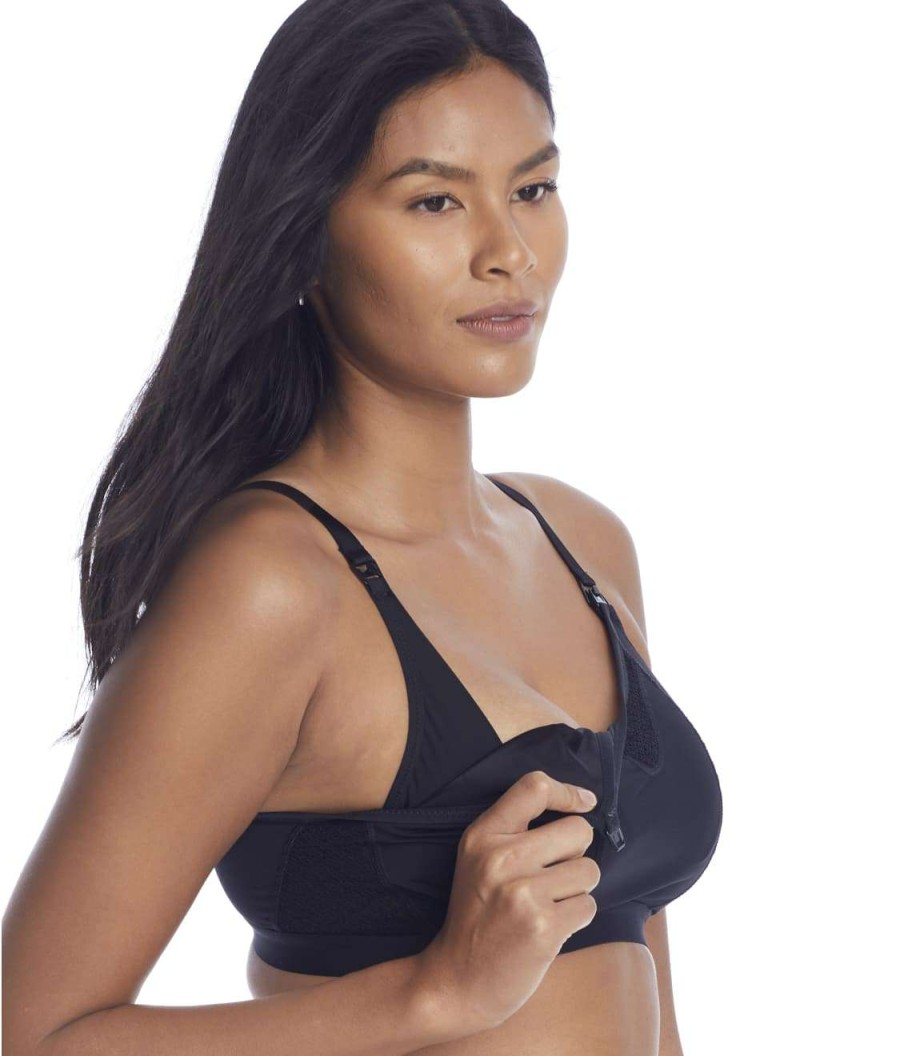 Bras * | Sale Panache Katherine Wire-Free Nursing Bra Black