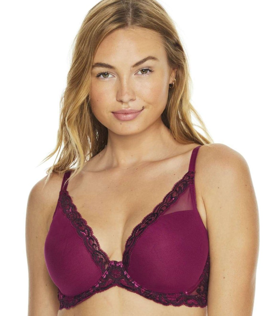 Bras * | Online Natori Feathers Plunge Bra