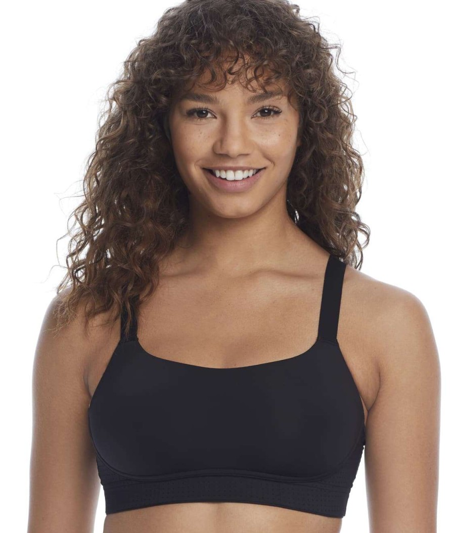 Bras * | Sale Maidenform Sporty Mid Impact Wire-Free Sports Bra Heather Print