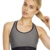 Bras * | Sale Under Armour Mid-Impact Keyhole Sports Bra Charcoal Heather