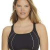 Pour Moi Bras * | Sale Pour Moi Kayla High Impact Underwire Sports Bra Black / Pink / Khaki