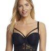 Pour Moi Bras * | Online Pour Moi Make A Scene Longline Bra Black