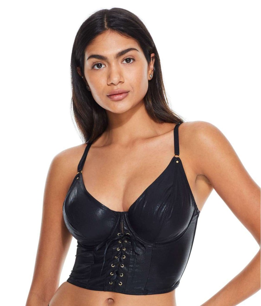 Pour Moi Bras * | Outlet Pour Moi Scandalous Bustier Black