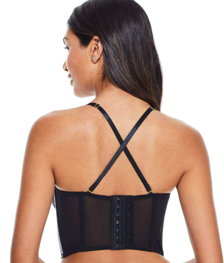 Pour Moi Bras * | Outlet Pour Moi Scandalous Bustier Black