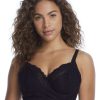 Pour Moi Bras * | Outlet Pour Moi Flora Longline Underwire Bra Black