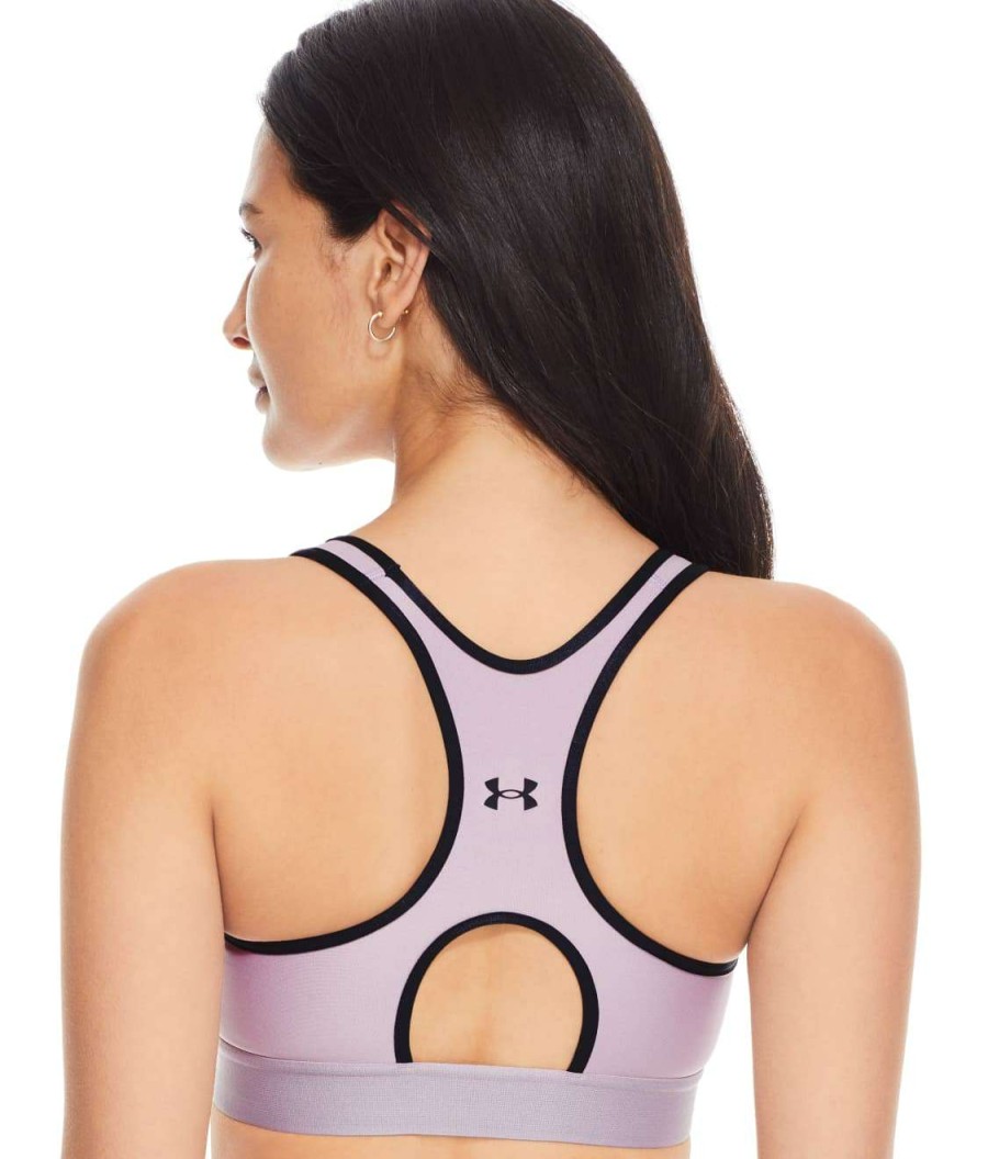 Bras * | Cheap Under Armour Mid-Impact Keyhole Graphic Sports Bra