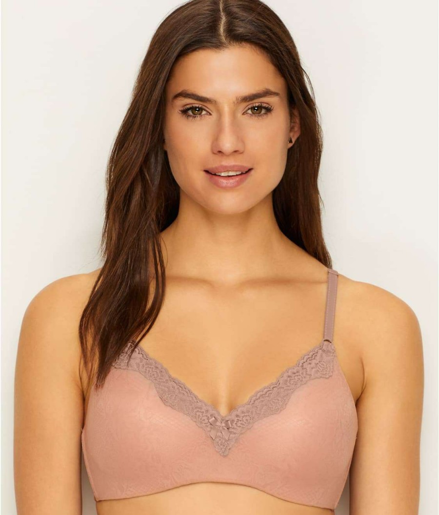 Bras * | Cheap Maidenform Comfort Devotion Wire-Free Lift Bra Evening Blush