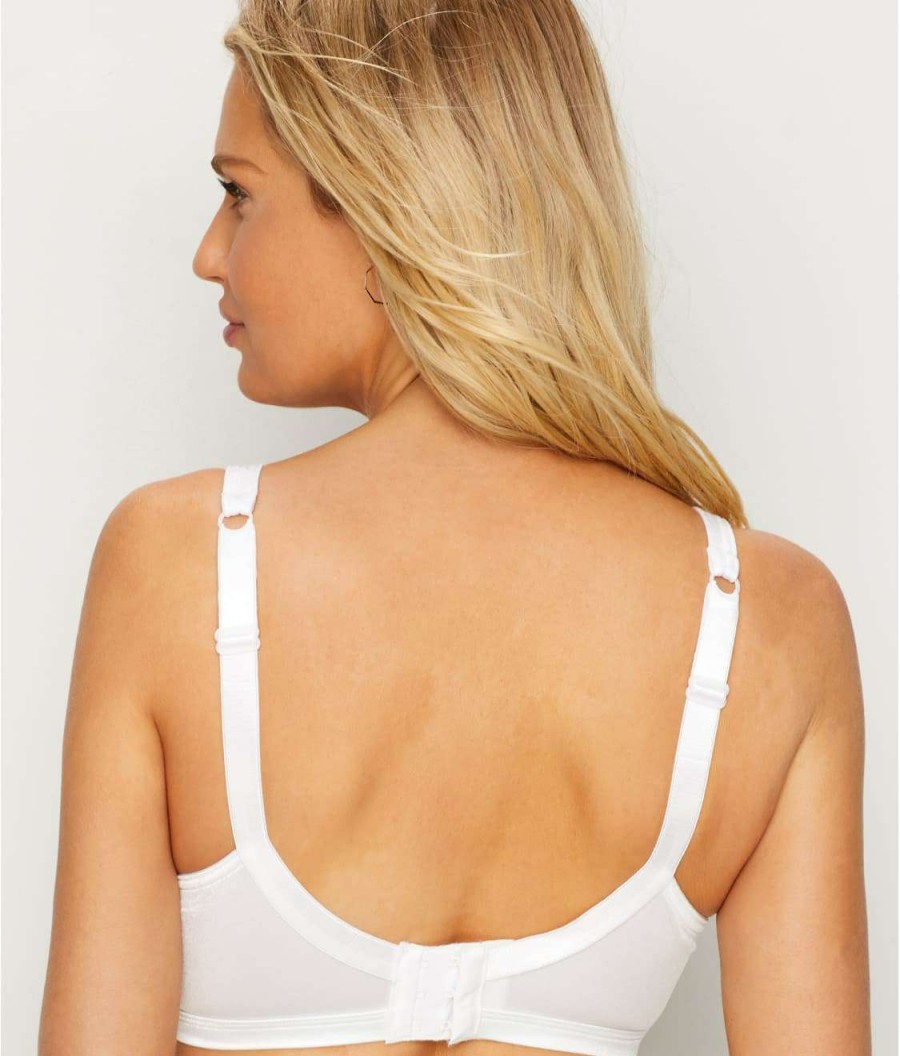 Bras * | Outlet Playtex Cross Your Heart Wire-Free Bra White