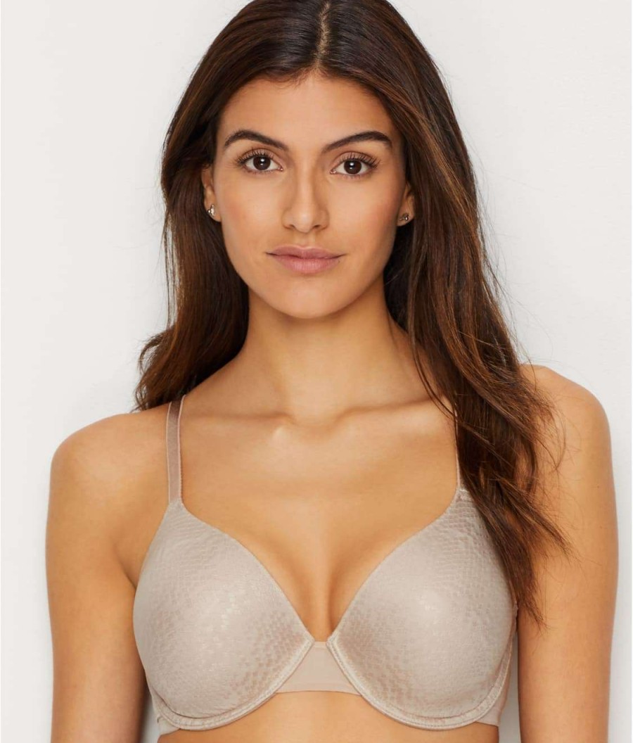 Bras * | Online Natori Comfort Conform Plunge T-Shirt Bra Light Mocha