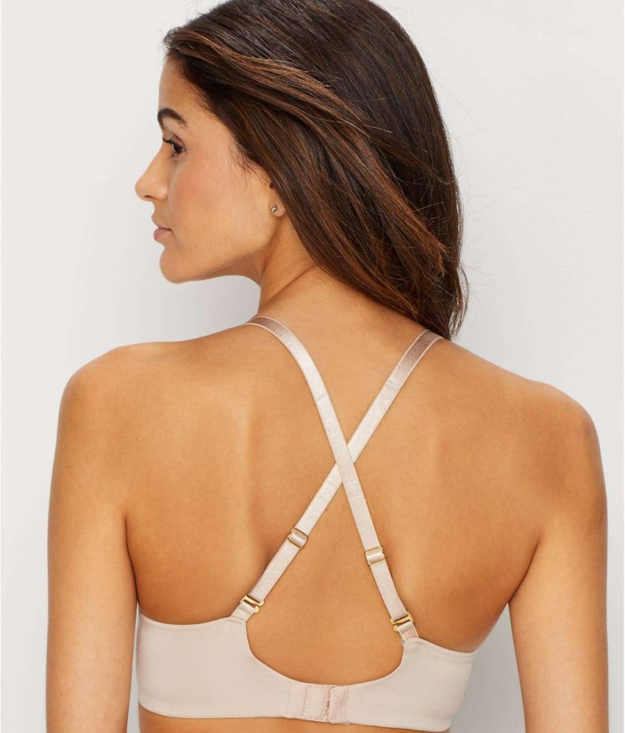 Bras * | Online Natori Comfort Conform Plunge T-Shirt Bra Light Mocha